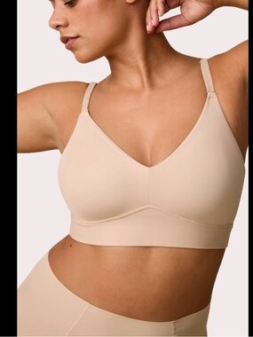 Harper Wilde The Bliss Triangle Bralette Large Beige Nude